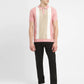 Men's Colorblock Pink Polo Collar Sweater - 669847fc-4e1b-4585-bfa6-384ea94b3f16 View