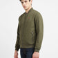 Men's Solid Green Collar Neck Bomber Jacket - c0b64e11-19f5-4e75-a8c8-e98dc16e01ef View