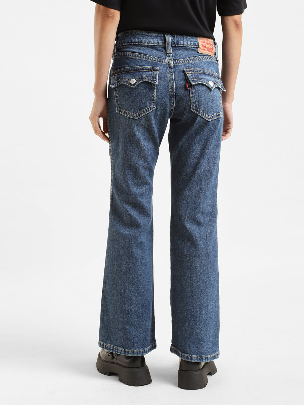 Women's Blue Naughties Bootcut Fit High Rise Jeans - c6565cfb-1551-4f82-b21c-05cd7dad223c View