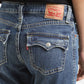 Women's Blue Naughties Bootcut Fit High Rise Jeans - 7b9ff9d1-25b5-48da-b5d0-2287d70140fc View