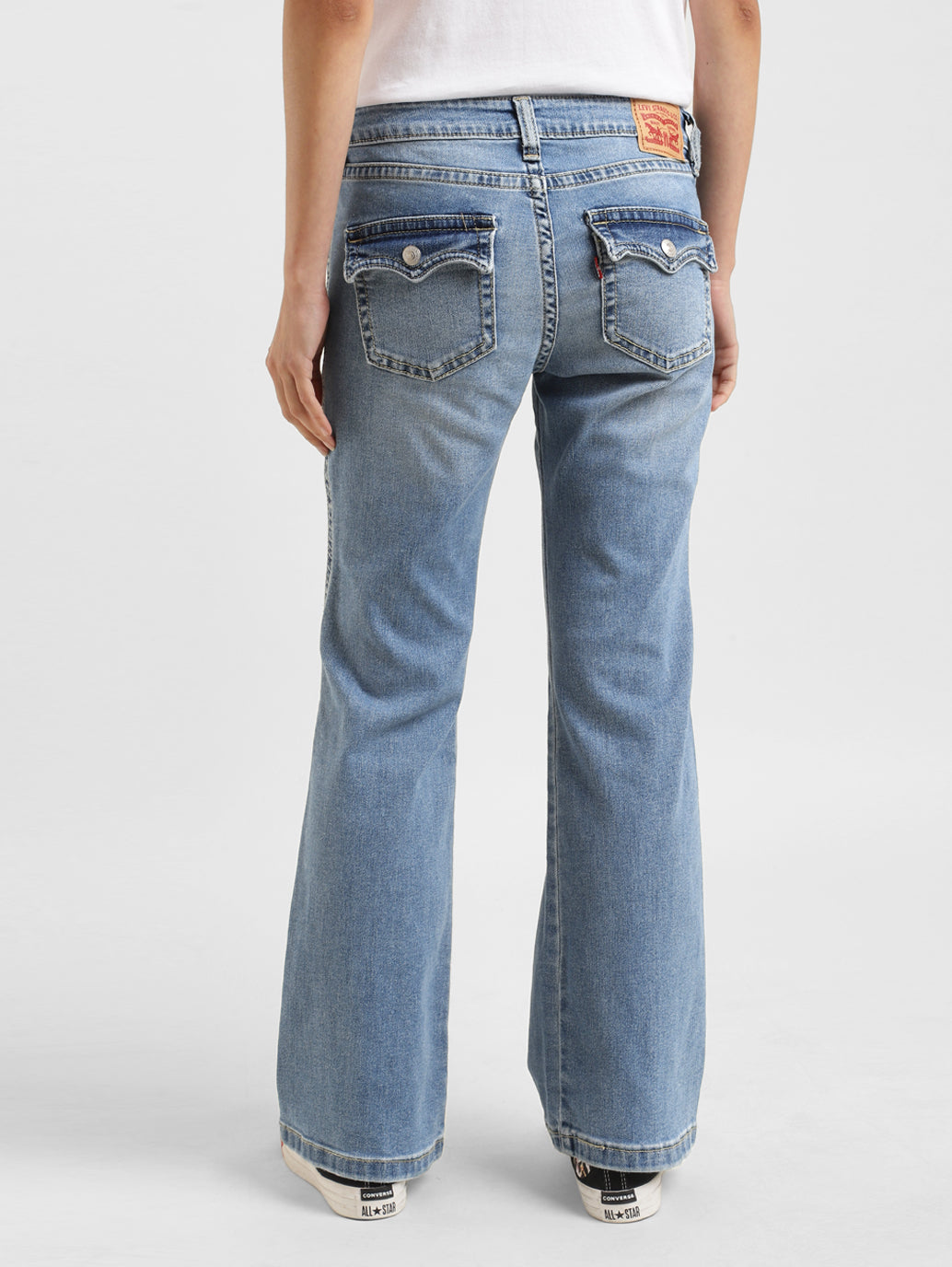 Women's Blue Bootcut Fit High Rise Jeans - f875c843-52f2-4a84-a722-94730109eba4 View
