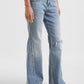 Women's Blue Bootcut Fit High Rise Jeans - 98827f29-7595-4849-a011-852c563bfae5 View