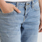 Women's Blue Bootcut Fit High Rise Jeans - 56016bbb-fc57-4338-aba9-9f411d3de64f View