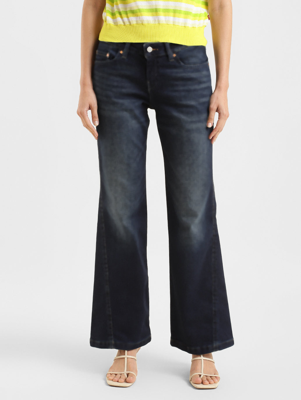 Women's Blue Naughties Bootcut Fit Low Rise Jeans - 0770462d-3a5b-47dc-971c-ade95da07de2 View
