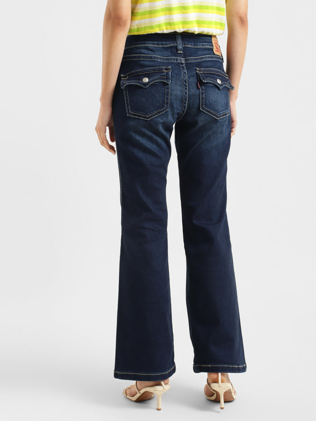 Women's Blue Naughties Bootcut Fit Low Rise Jeans - 662f347e-b866-4d8f-9b3e-070df3bd98ac View