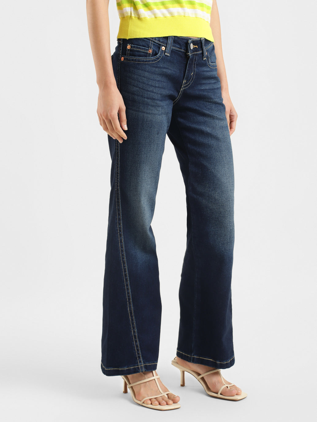Women's Blue Naughties Bootcut Fit Low Rise Jeans - 056bc600-e032-4094-be44-16b7eeb53de8 View