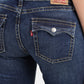 Women's Blue Bootcut Fit Low Rise Jeans - ab39192d-9e35-4d0f-8948-193336cc1c55 View
