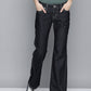 Women's Blue Bootcut Fit Low Rise Jeans - 1 View