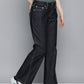 Women's Blue Bootcut Fit Low Rise Jeans - 2 View