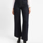 Women's Navy Blue Ribcage Bell Bottom Wide Leg Fit High Rise Jeans - e1527a70-5c5b-483b-a300-6b8da150f785 View