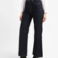 Women's Navy Blue Ribcage Bell Bottom Wide Leg Fit High Rise Jeans - 6982e174-b300-4d05-ab99-fe5ab0db2e8b View