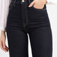 Women's Navy Blue Ribcage Bell Bottom Wide Leg Fit High Rise Jeans - 3cb01723-b534-45d4-8178-9c150f119188 View