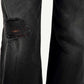 Women's Black Ribcage Bell Bottom Wide Leg Fit High Rise Jeans - Detail View