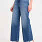 Women's Blue Mile High Wide Leg Fit High Rise Ribcage Jeans - jpg View