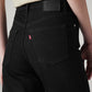 Women's Black Ribcage Wide Leg Fit High Rise Jeans - 20 View