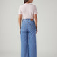 Women's Blue Ribcage Wide Leg High Rise Jeans - Back View