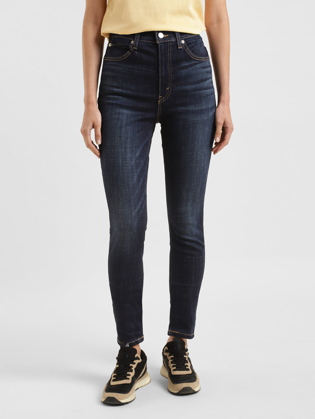 Women's Blue Skinny Fit High Rise Jeans - 4e3aa6e2-480d-4529-b47a-3c08fd5c12fc View