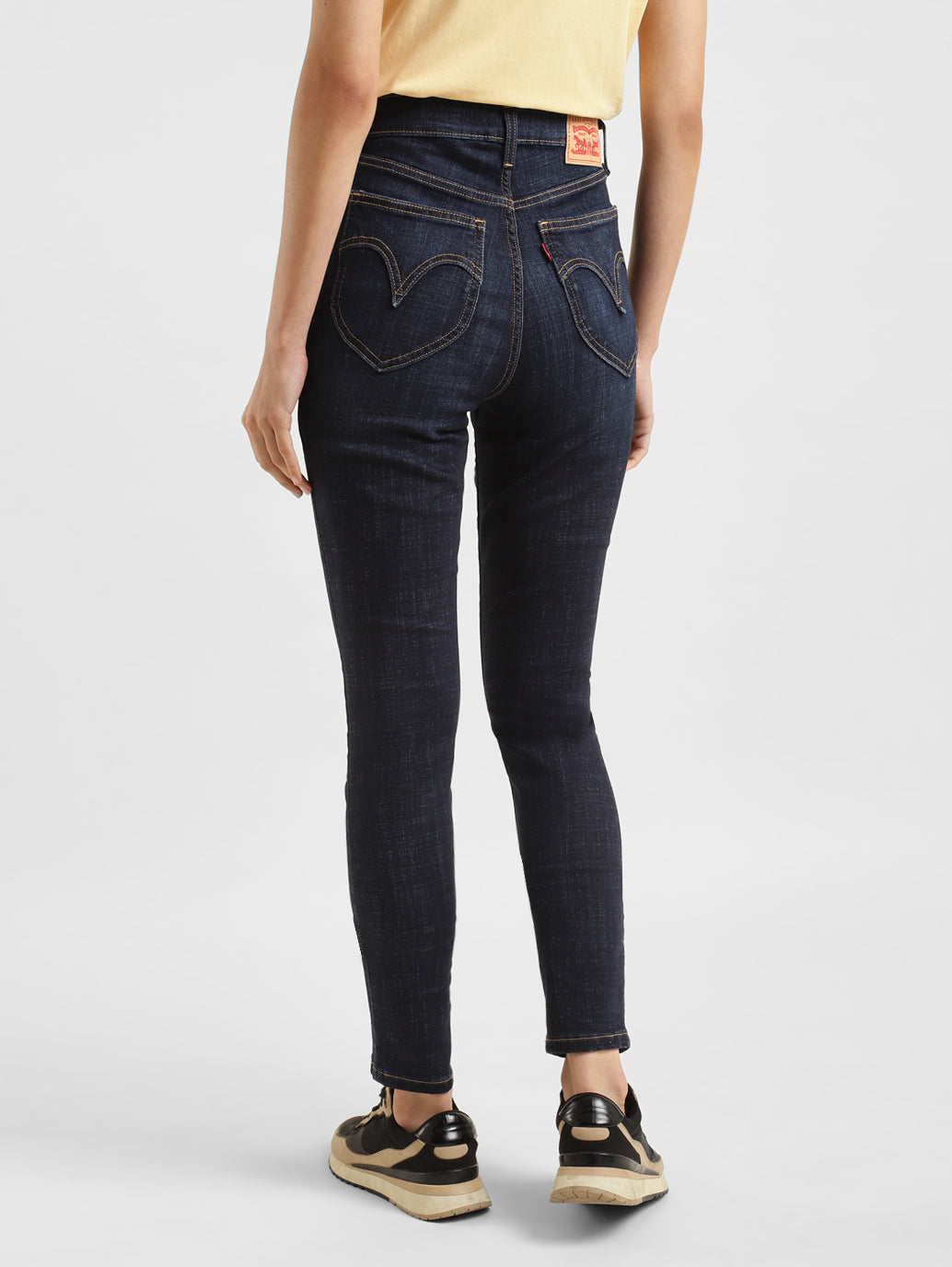 Women's Blue Skinny Fit High Rise Jeans - ad3e63e0-bed8-460d-8384-e82df6f12ee4 View