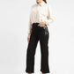 Women's Redloop Black Ribcage Bell Bottom Wide Leg Fit High Rise Jeans - 5c2bcb9a-e3a1-4d5f-a5e5-d7f4256ed7fe View