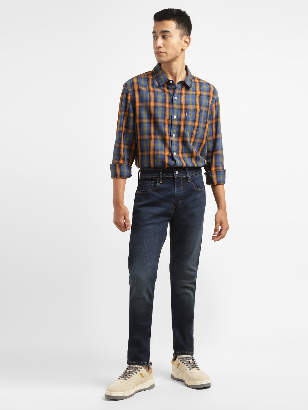 Men's 512 Blue Slim Tapered Fit Mid Rise Jeans - 06146f72-41f7-4190-98e1-353520b0deb6 View