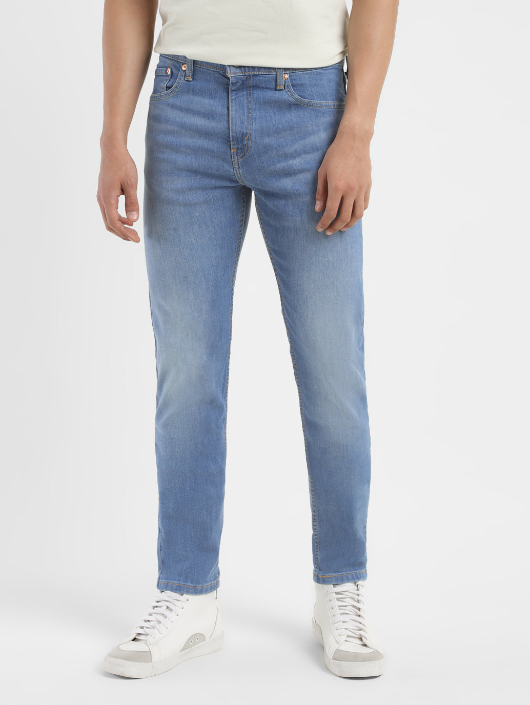 Men's 512 Blue Slim Tapered Fit Mid Rise Jeans