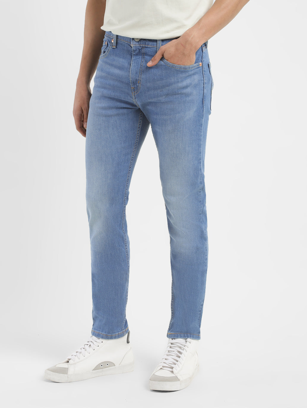 Men's 512 Blue Slim Tapered Fit Mid Rise Jeans - 5991fa94-4228-46f6-a85f-bd0289ae437d View