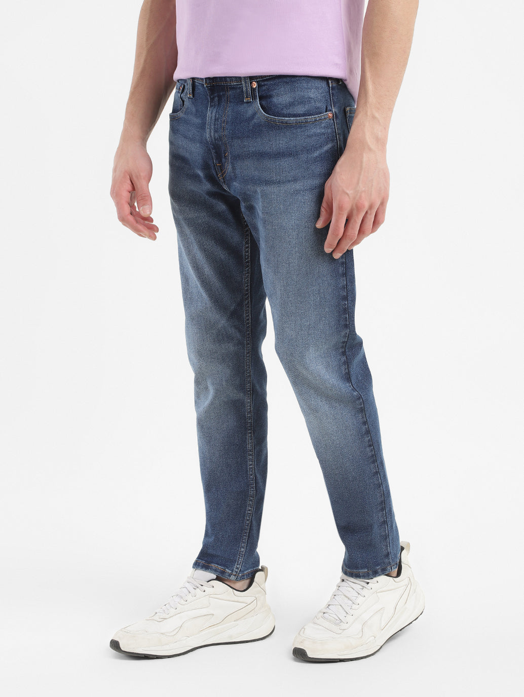 Men's 512 Blue Slim Tapered Fit Mid Rise Jeans - a3872873-f920-4983-934f-a13b92b520df View