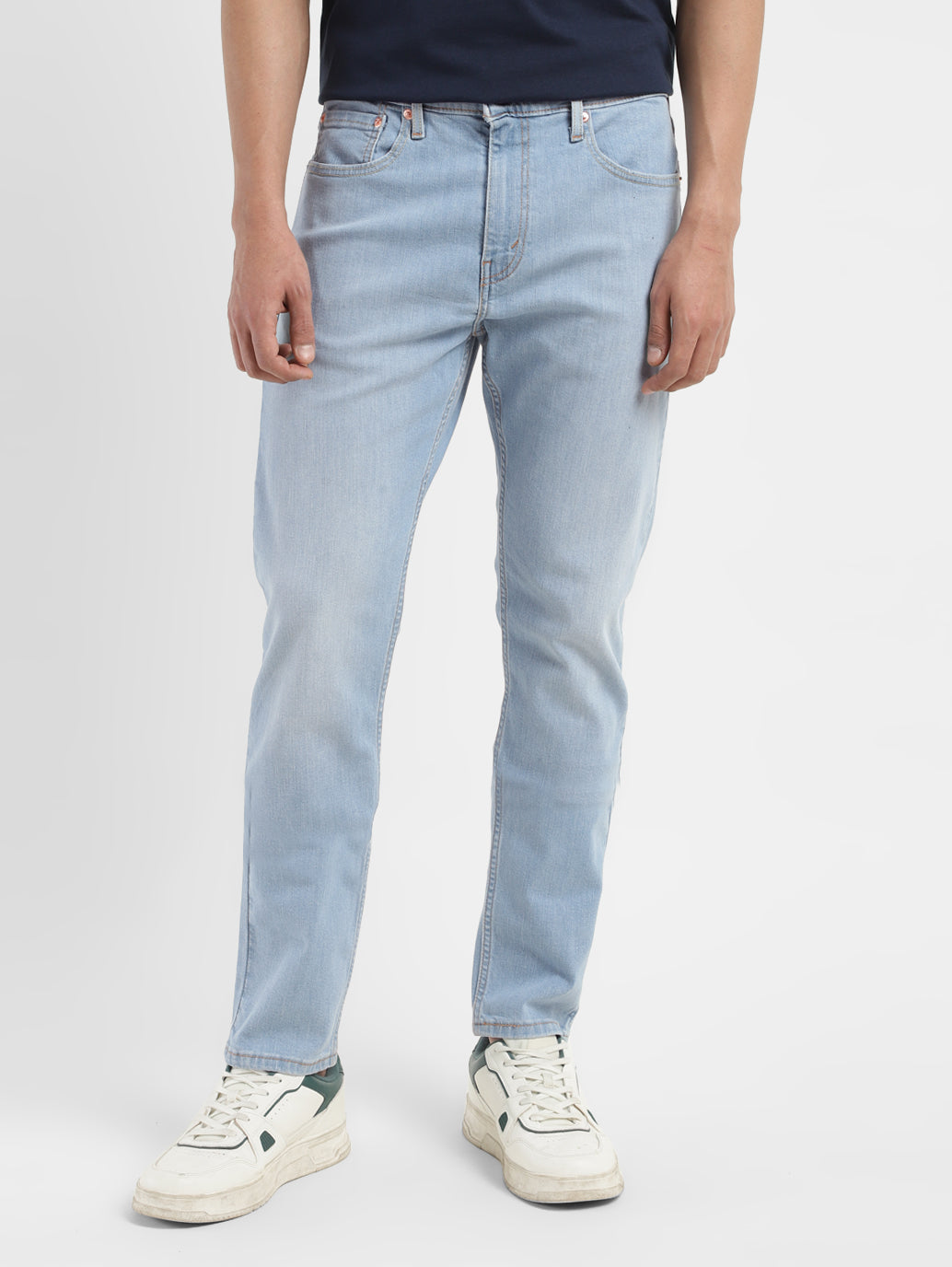 Men's 512 Blue Slim Tapered Fit Mid Rise Jeans - 9de4c473-0b67-4323-81e6-f05da99730e9 View