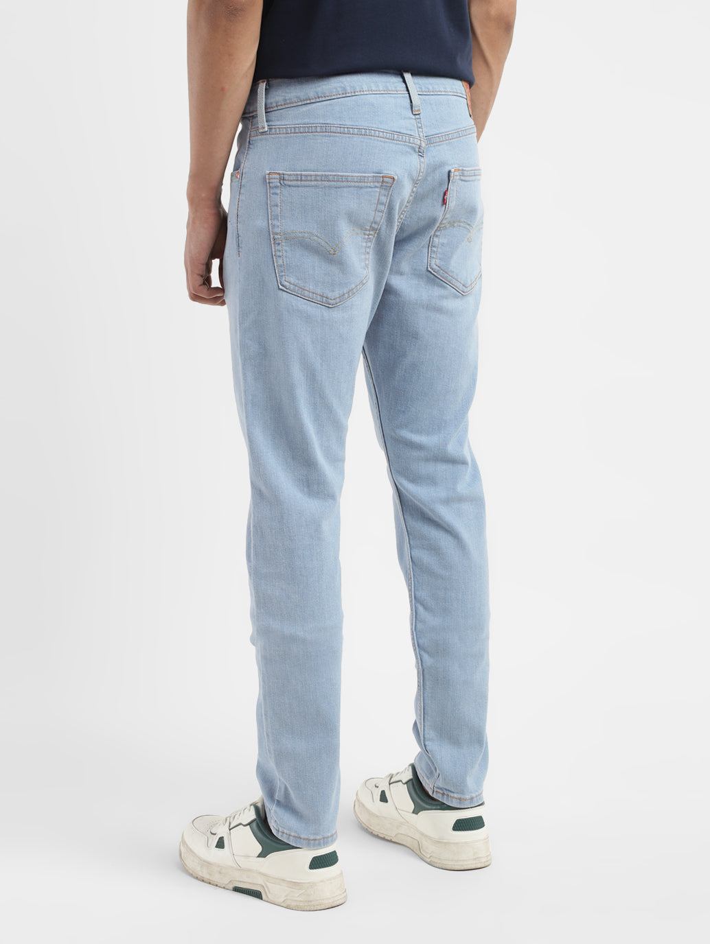 Men's 512 Blue Slim Tapered Fit Mid Rise Jeans - df12086e-a088-47ec-ac92-05720eaf0b40 View