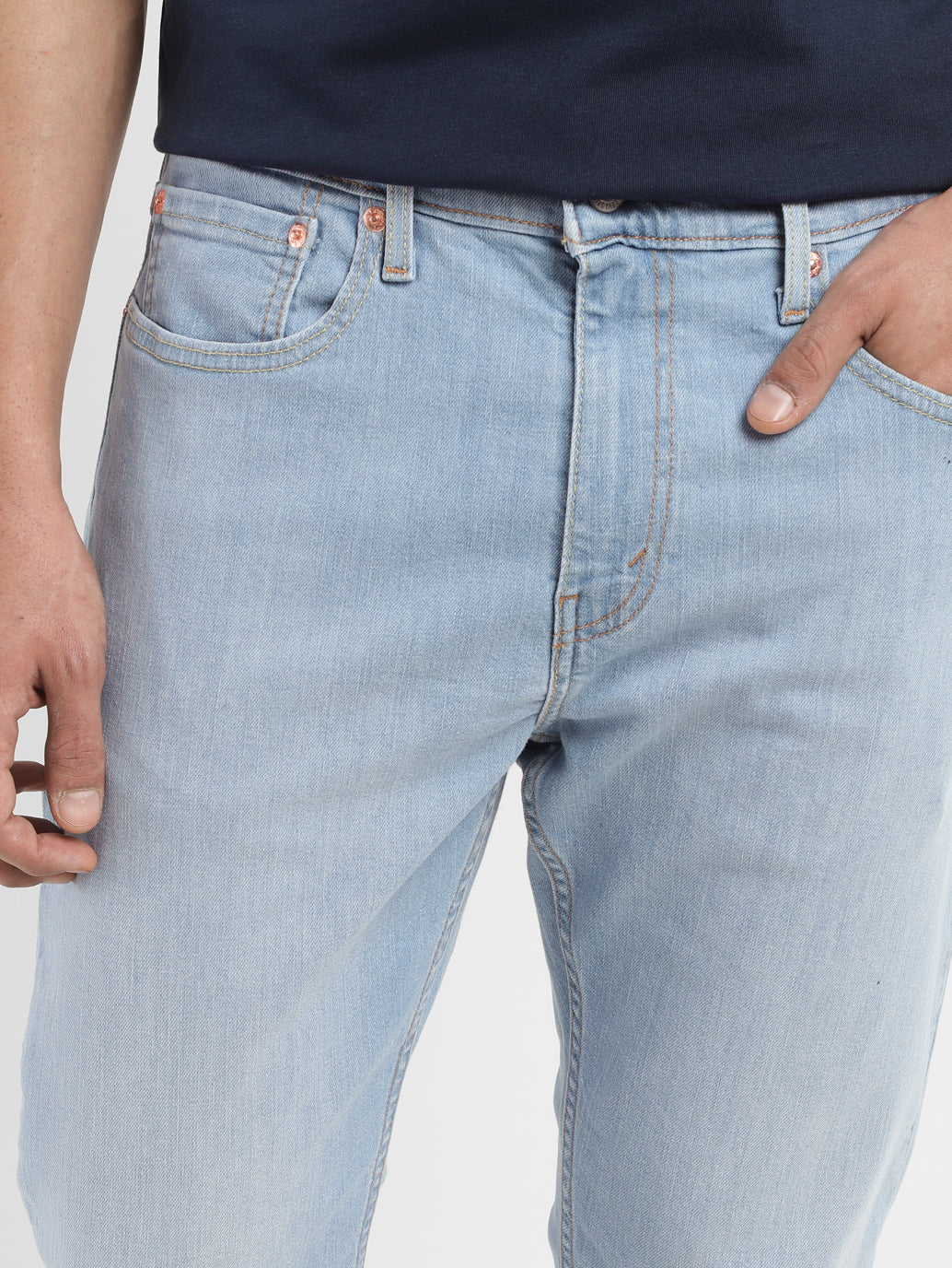 Men's 512 Blue Slim Tapered Fit Mid Rise Jeans - ad16e16d-56a0-42d9-b8c0-1d3c7061b1c8 View