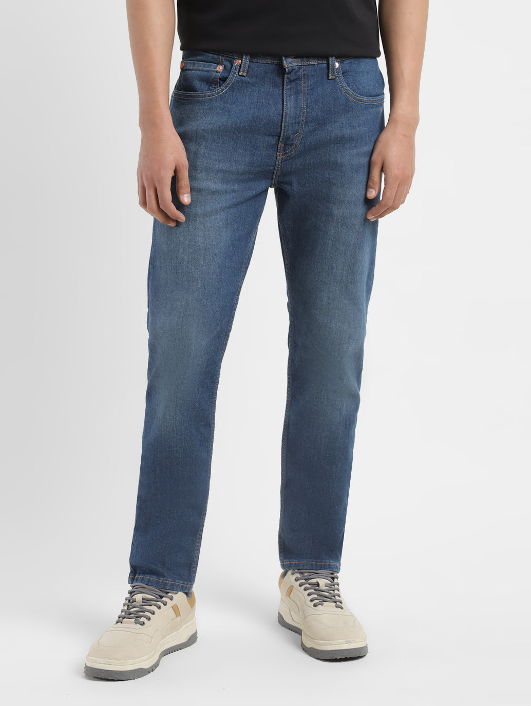 Men's 512 Blue Slim Tapered Fit Mid Rise Jeans - 5a531ef6-f5e3-49d9-b6bd-c88e3fa0a254 View