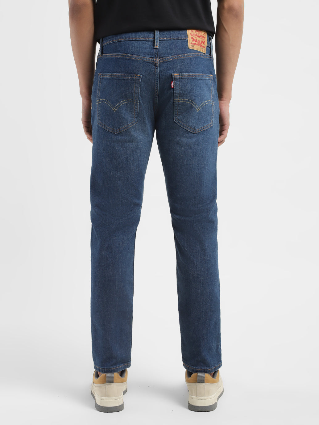 Men's 512 Blue Slim Tapered Fit Mid Rise Jeans - 28155a26-298f-4523-a6d3-4e38aba02637 View