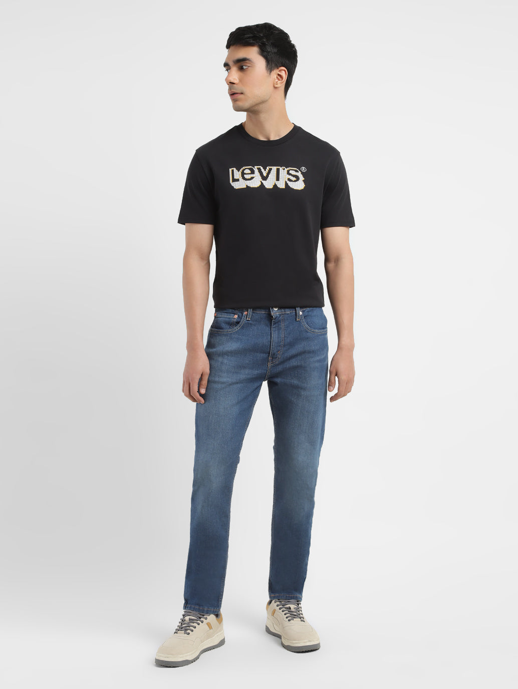 Men's 512 Blue Slim Tapered Fit Mid Rise Jeans - 02048abd-46d7-4b1f-a063-3672351fc60a View