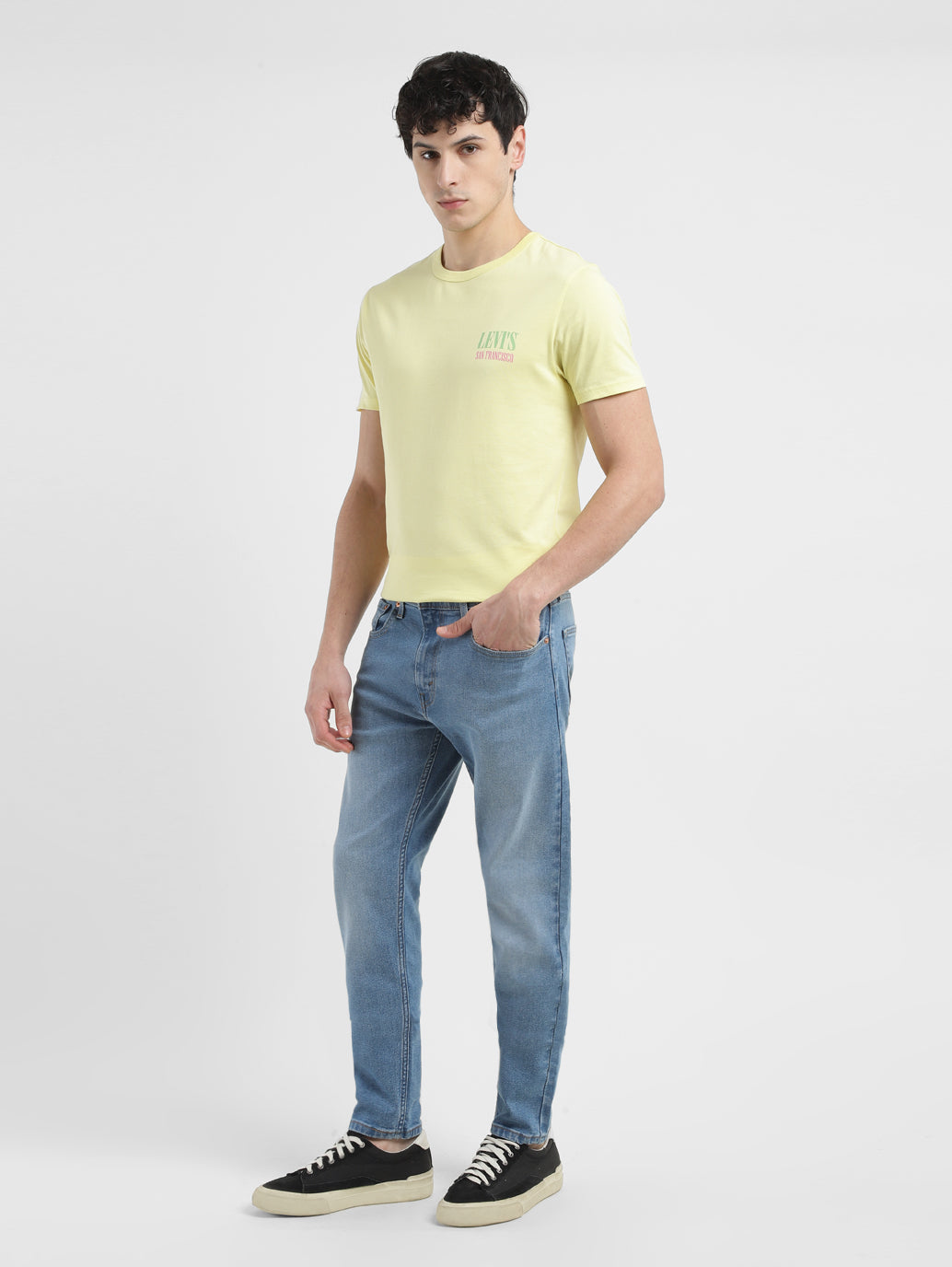 Men's 512 Blue Slim Tapered Fit Mid Rise Jeans