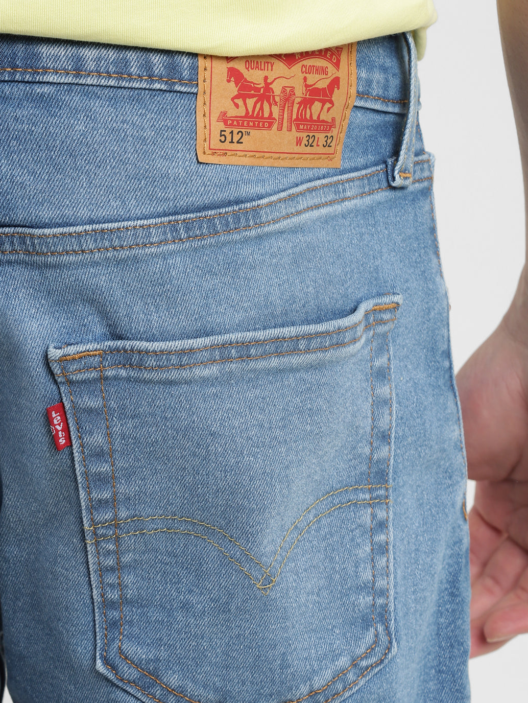 Men's 512 Blue Slim Tapered Fit Mid Rise Jeans - 09026ace-8f03-4318-b3ba-095c97d50590 View