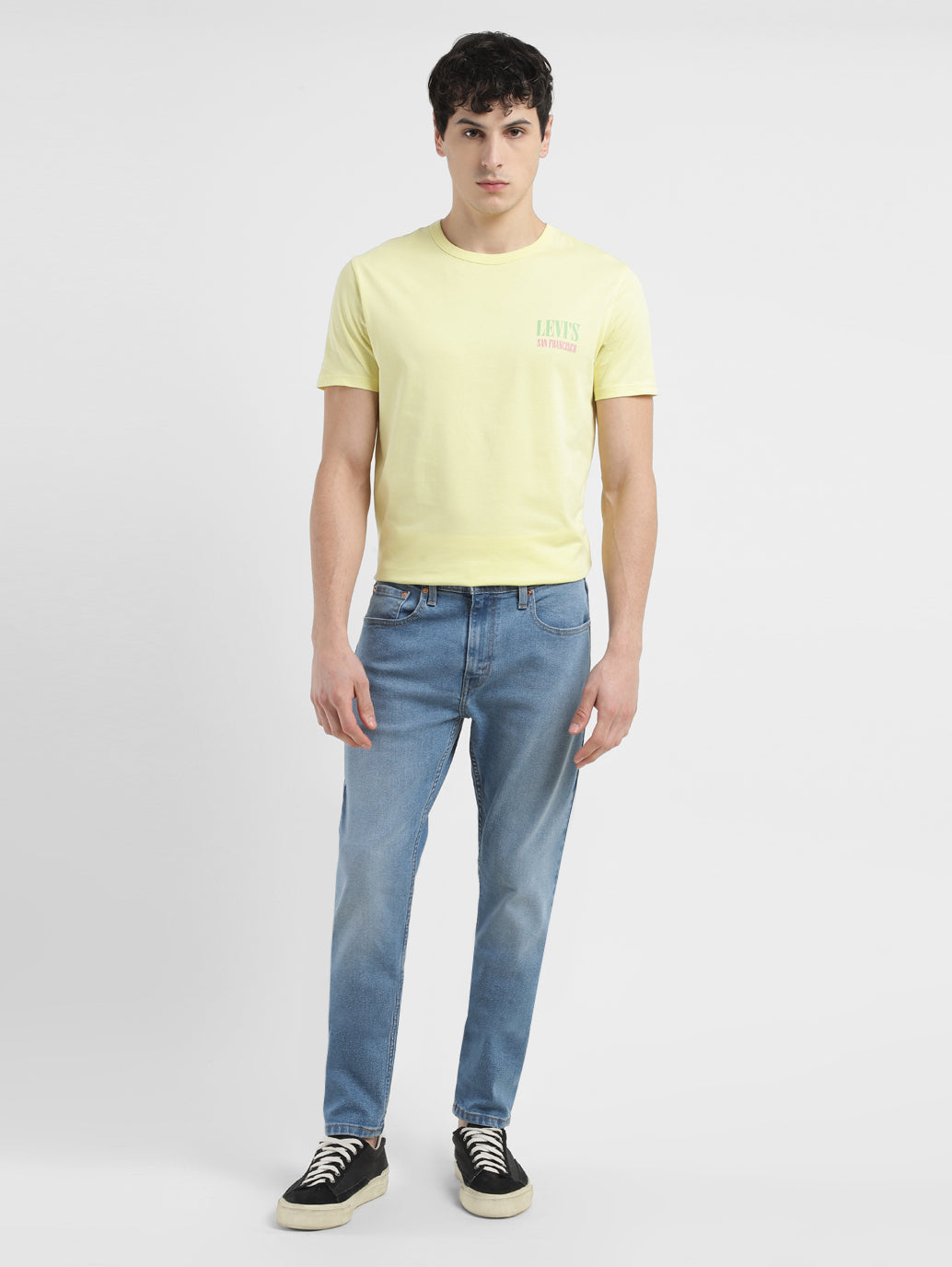 Men's 512 Blue Slim Tapered Fit Mid Rise Jeans - 9ba17b70-4d19-4aad-b5ca-e62d8e01ef32 View