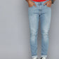 Men's 512 Blue Slim Tapered Fit Mid Rise Jeans - Front View