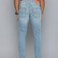 Men's 512 Blue Slim Tapered Fit Mid Rise Jeans - Back View