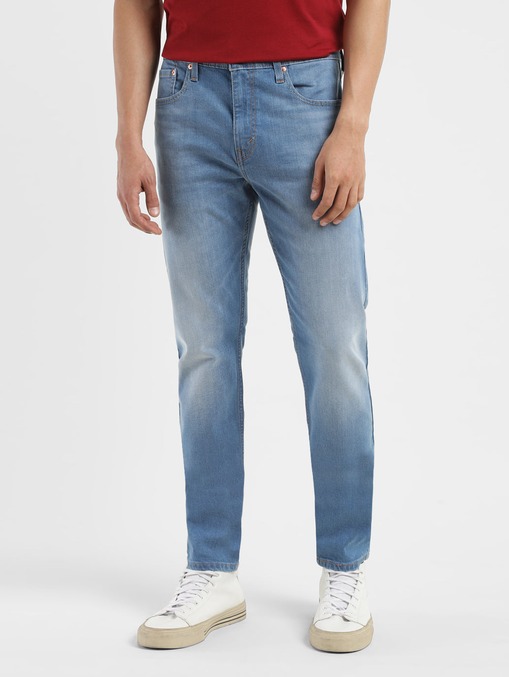 Men's 512 Blue Slim Tapered Fit Mid Rise Jeans - 3b4d2b46-cd4f-47c8-a637-1e1f459ba89d View