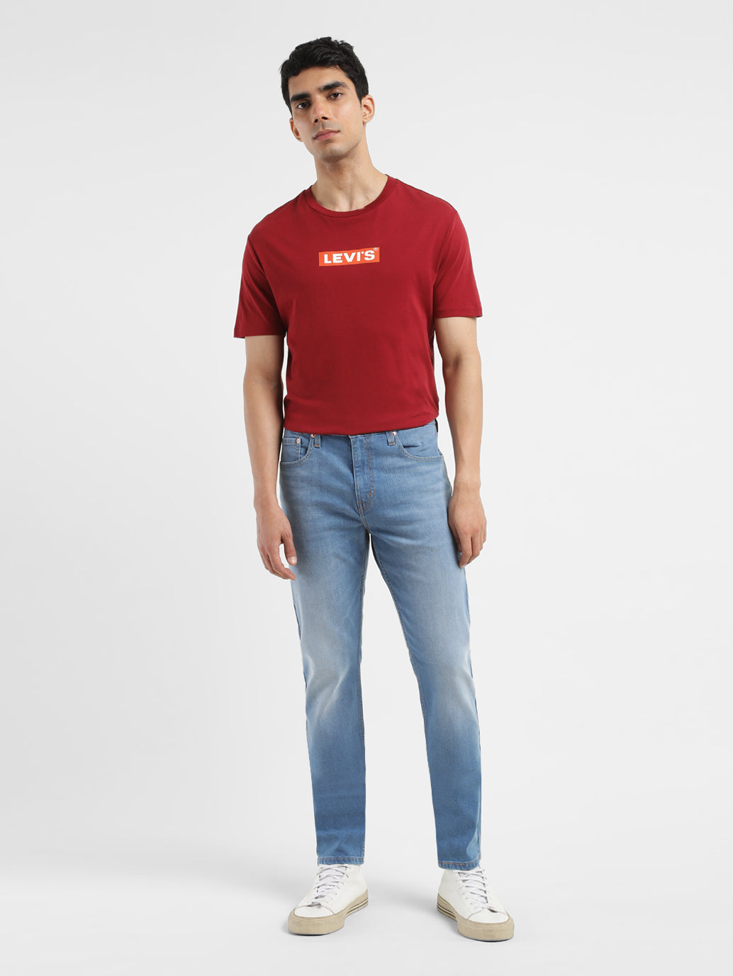 Men's 512 Blue Slim Tapered Fit Mid Rise Jeans - 6e76ce7c-69b7-4046-b130-6d4c3c6a74f8 View