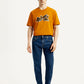 Men's 512 Navy Blue Slim Tapered Fit Mid Rise Jeans - Front View