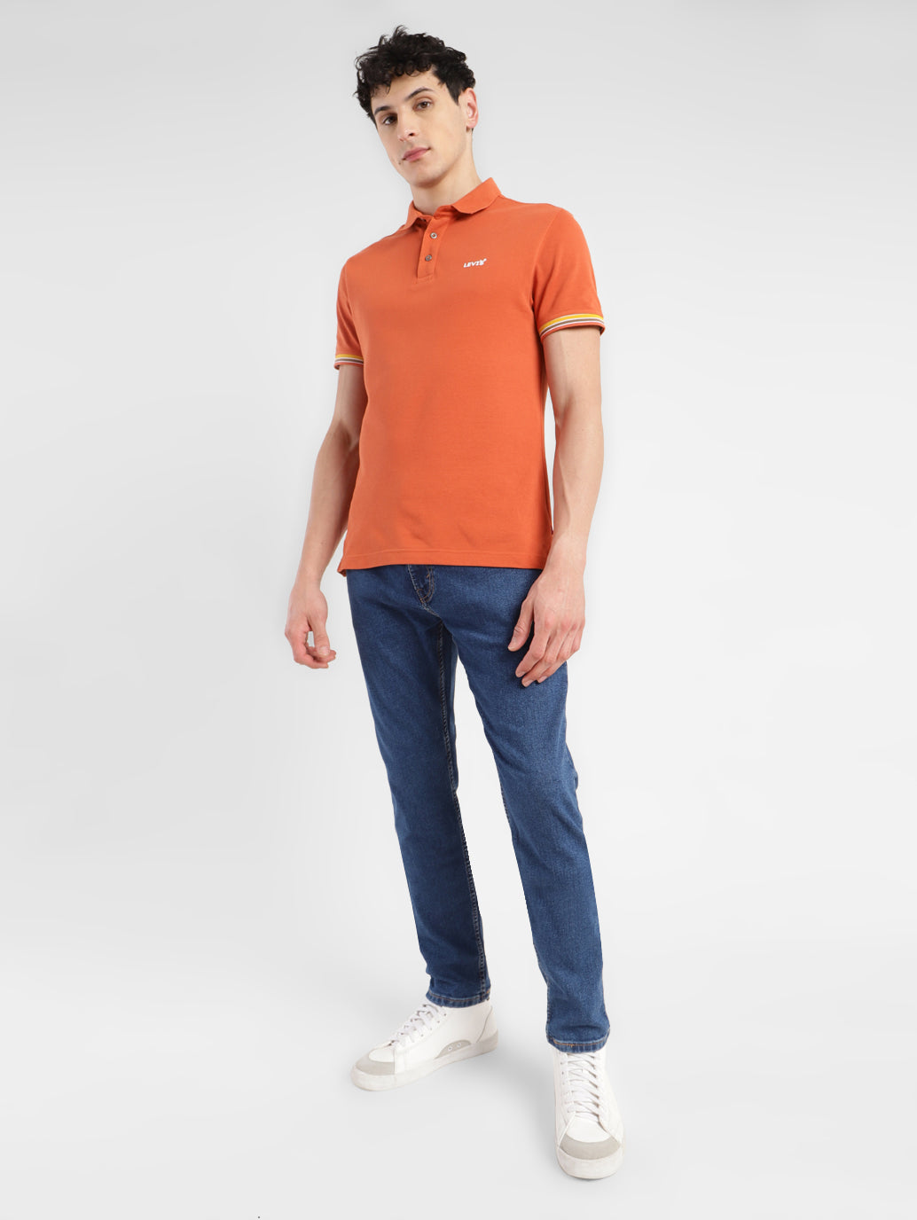 Men's 512 Navy Blue Slim Tapered Fit Mid Rise Jeans - dbb05dad-ea0f-4c81-8e0e-9e20586390a5 View