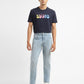 Men's 512 Blue Slim Tapered Fit Mid Rise Jeans - ModelFront View