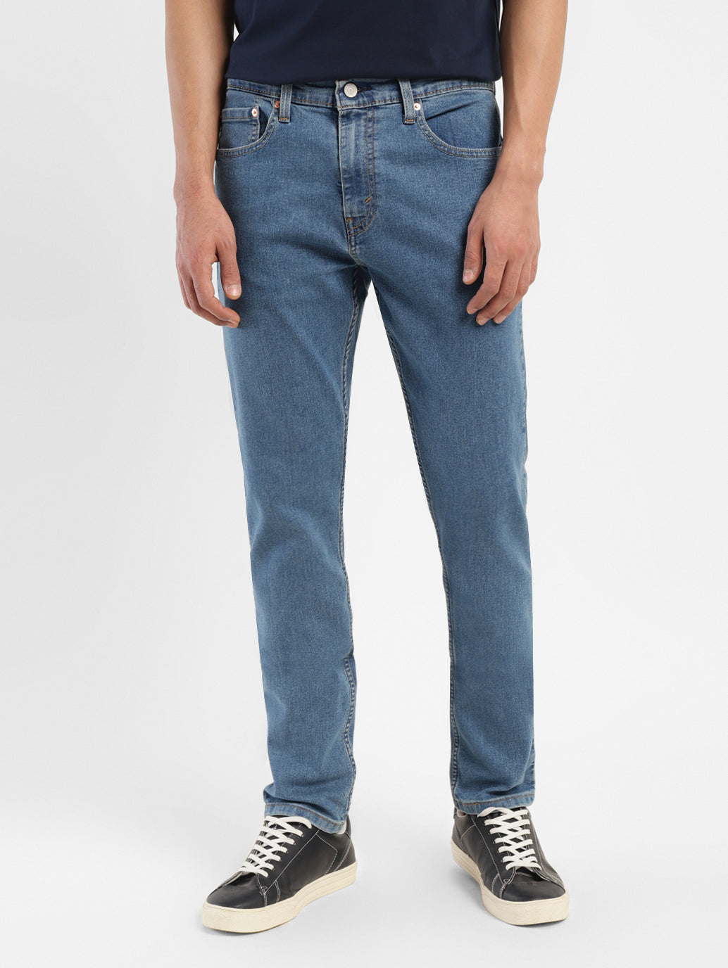 Men's 512 Blue Slim Tapered Fit Mid Rise Jeans - 4e32beb0-dd49-4ee8-96d1-fb248c6e0add View