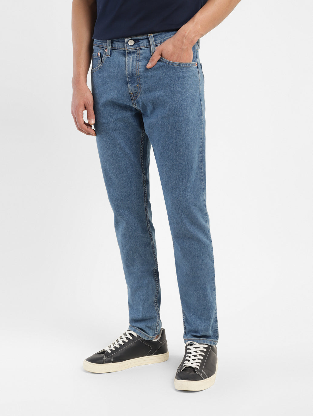 Men's 512 Blue Slim Tapered Fit Mid Rise Jeans - 78b6e460-a604-4b42-be64-3f95da5c0195 View