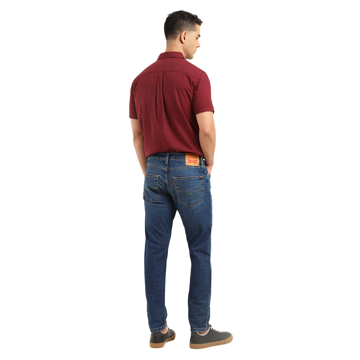 Men's 512 Blue Slim Tapered Fit Mid Rise Jeans - 3 View