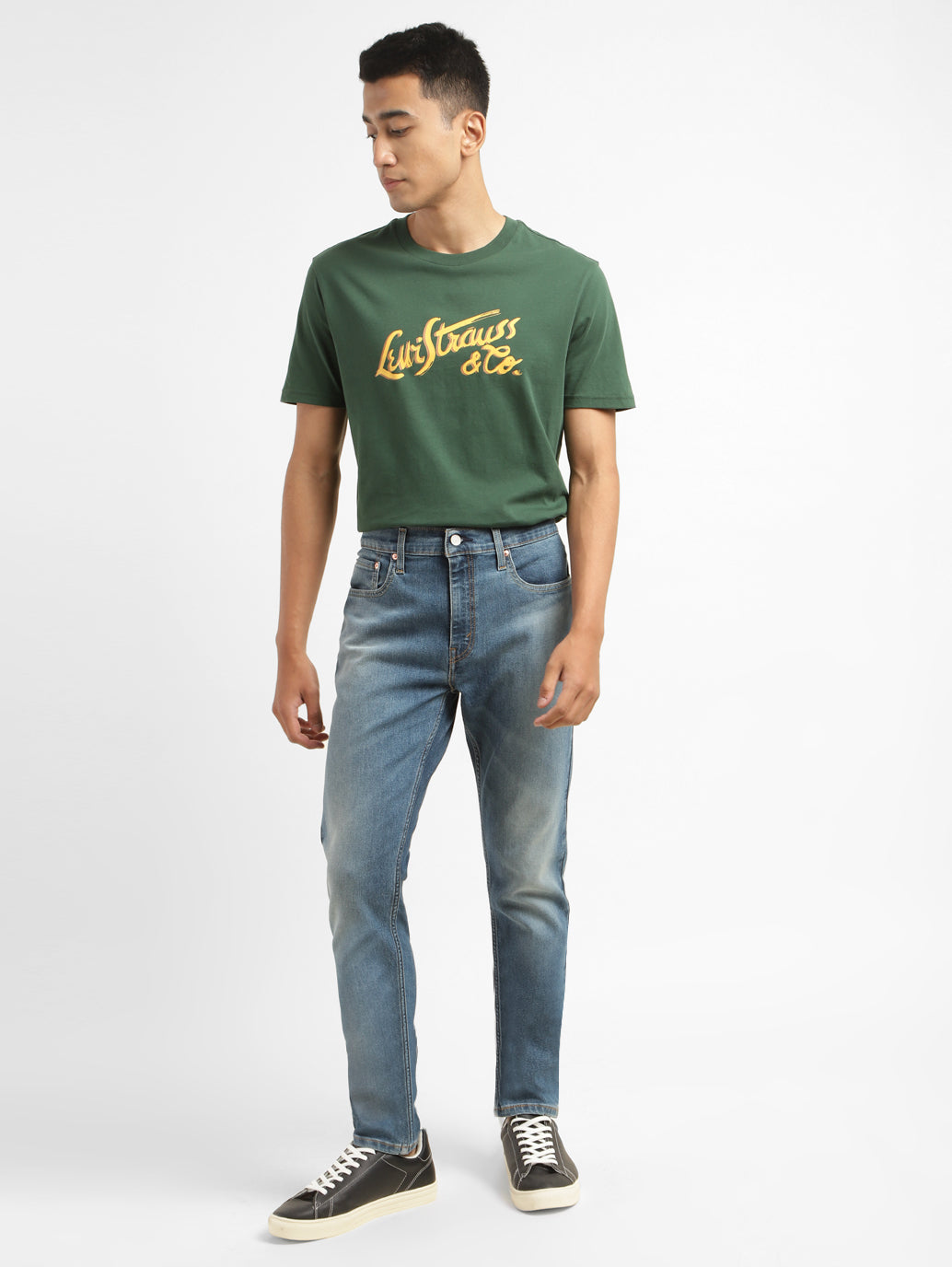 Men's 512 Blue Slim Tapered Fit Mid Rise Jeans - 1d24fd89-3ec9-4133-8b61-d86e4bae64be View
