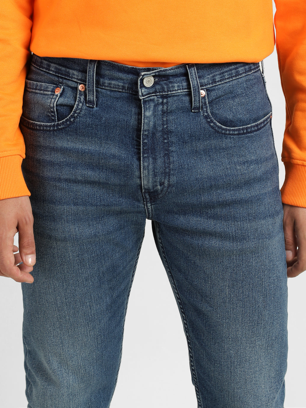 Men's 512 Blue Slim Tapered Fit Mid Rise Jeans - 59308bf4-e68a-4eb7-8f04-6bcf55e19303 View