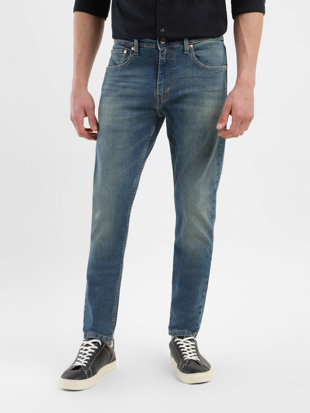 Men's 512 Blue Slim Tapered Fit Mid Rise Jeans - ffe05cdb-821f-4014-91e6-d35c932dd97f View