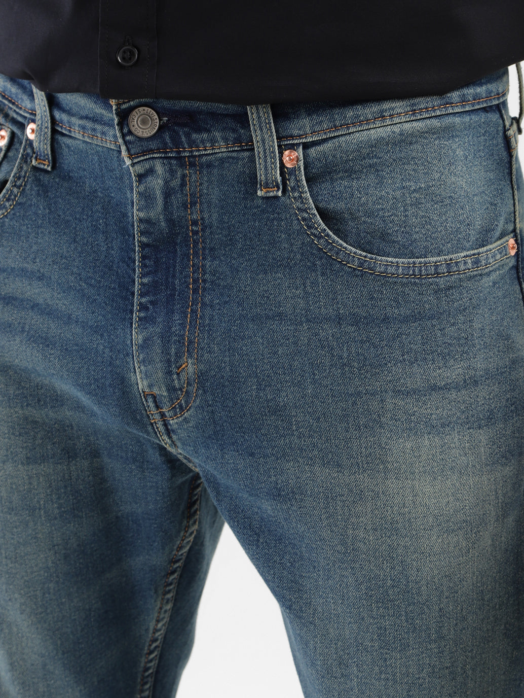 Men's 512 Blue Slim Tapered Fit Mid Rise Jeans - 6c4b2e70-91d6-460a-ae8d-dd4e953b7f3f View